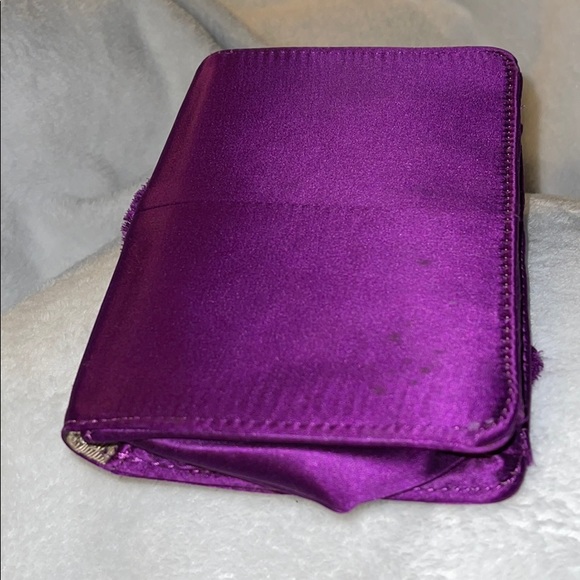 COPY - Bcbgmaxazzari Purple Wristlet / Satin - Cu… - Picture 12 of 12